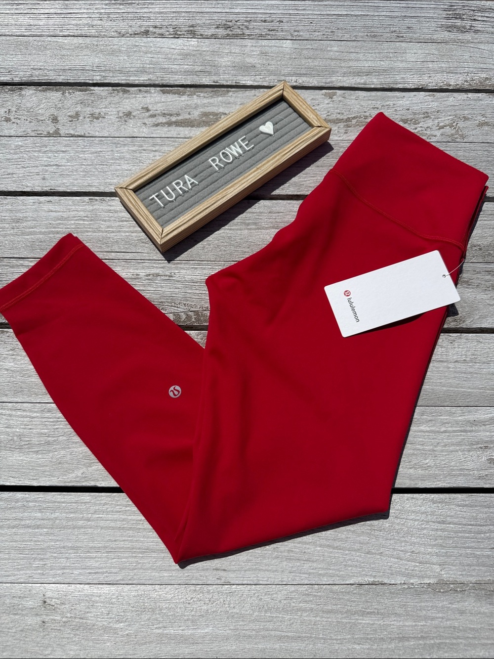 Lululemon Wunder Train High-Rise Tight 25" Oxford Red Size 10 NWT ❤️
